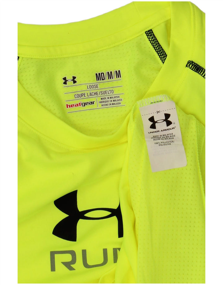 UNDER ARMOUR Camiseta gráfica Heat Gear para hombre Top Poliéster verde medio