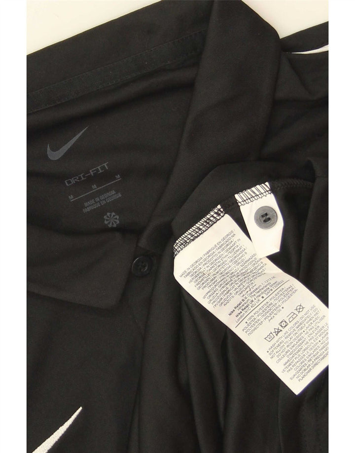 Polo Nike Dri Fit para hombre Poliéster negro mediano
