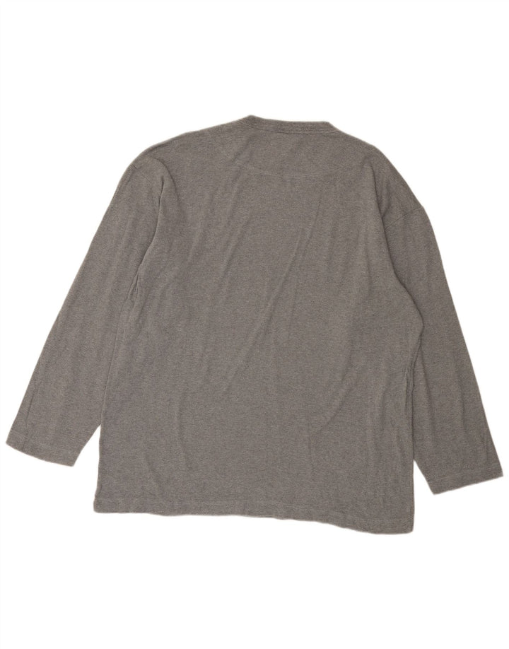 Fila Hombre Top Manga Larga XL Algodón Moteado Gris