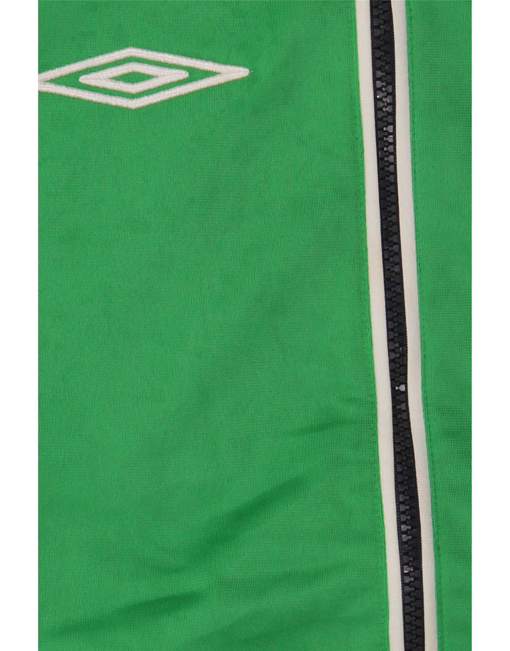 Umbro Hombre Chaqueta superior de chándal con gráfico Poliéster color block verde medio