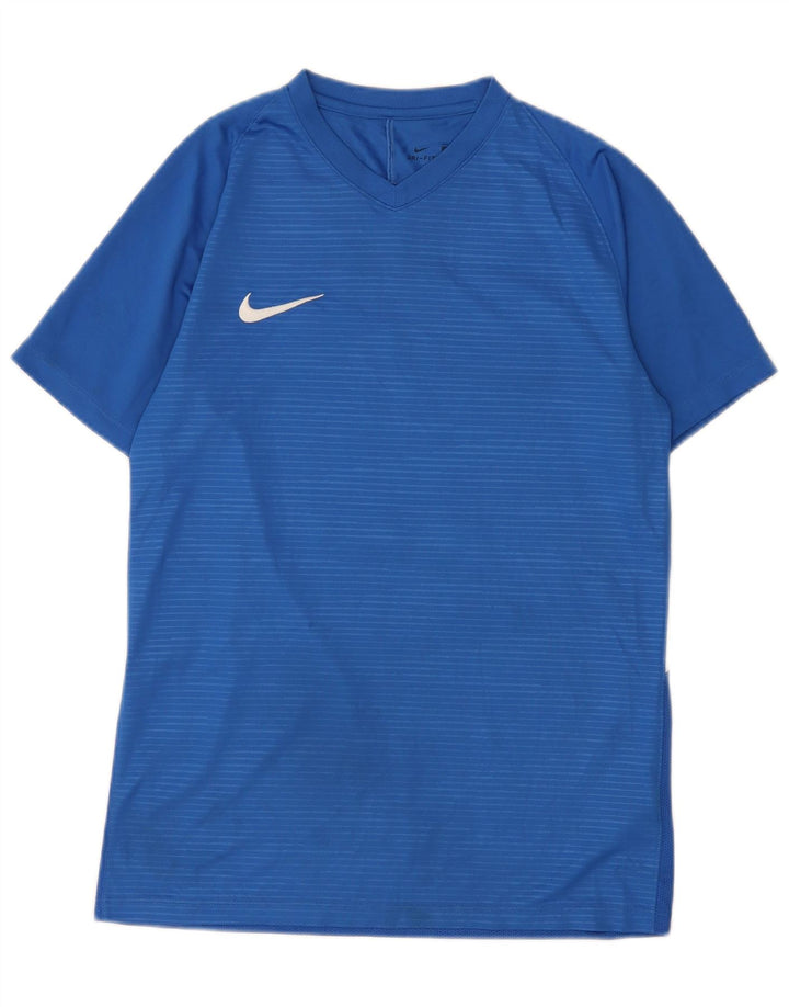 Nike Camiseta Dri Fit Graphic para hombre Top poliéster a rayas azul medio