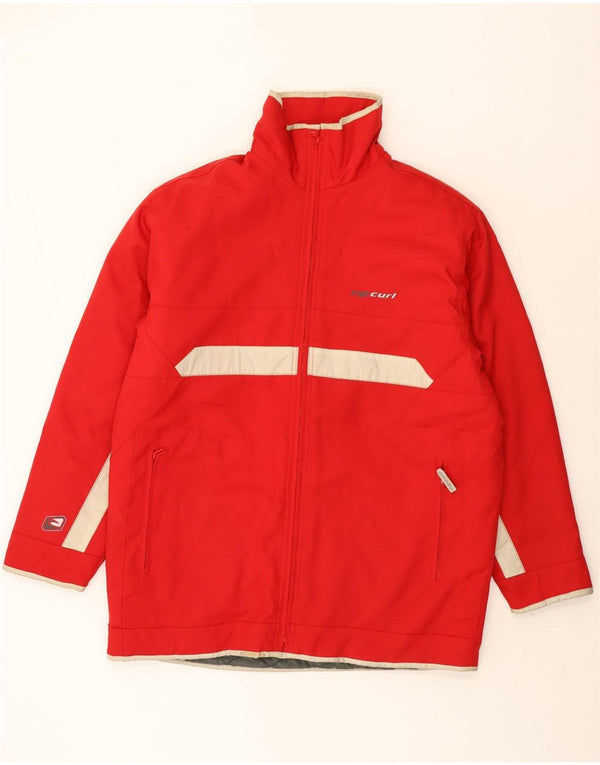 Rip Curl Chaqueta cortavientos para hombre Reino Unido 40 Grande Rojo Colorblock Poliéster