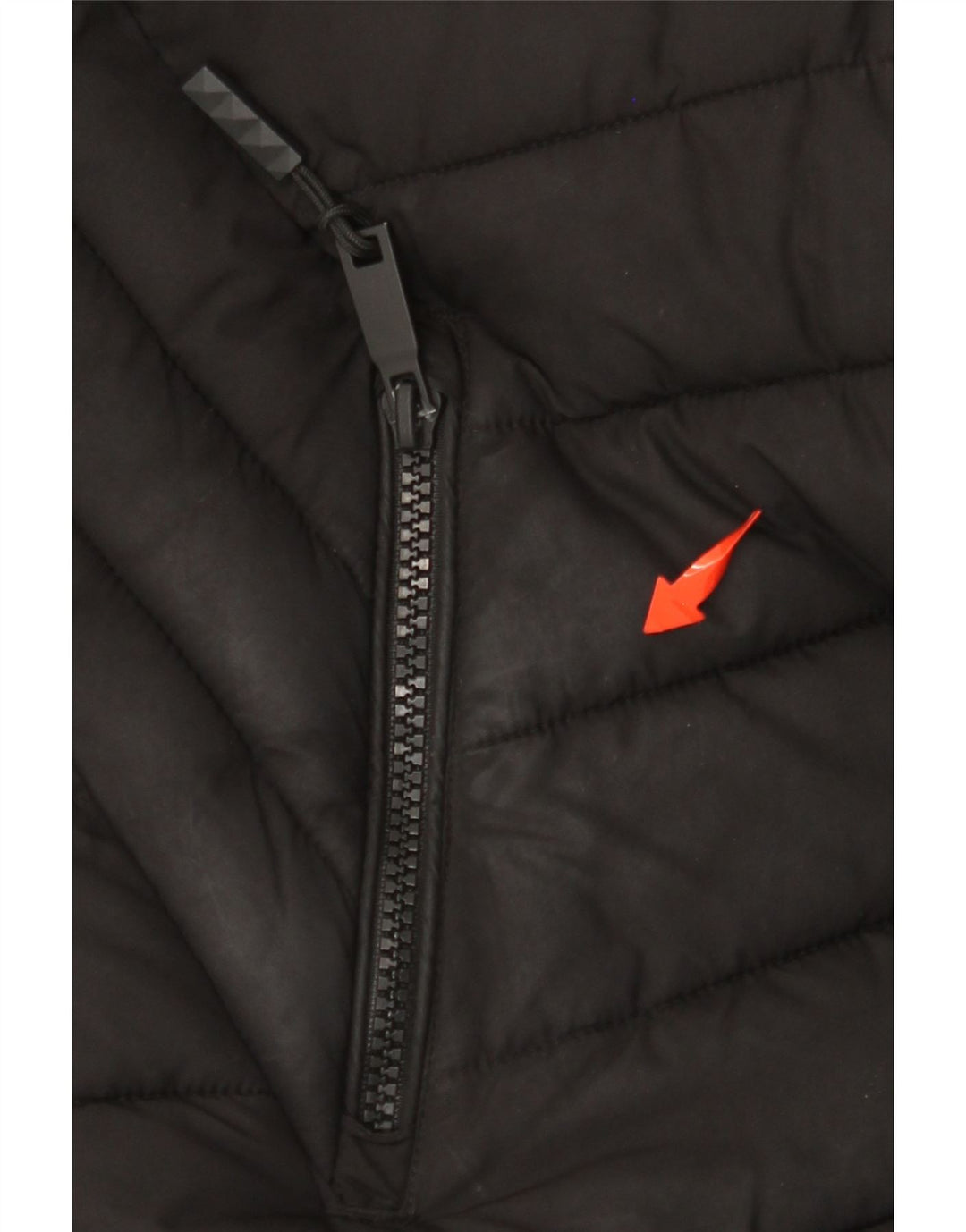 SUPERDRY Abrigo acolchado para mujer UK 40 Mediano Negro Poliéster