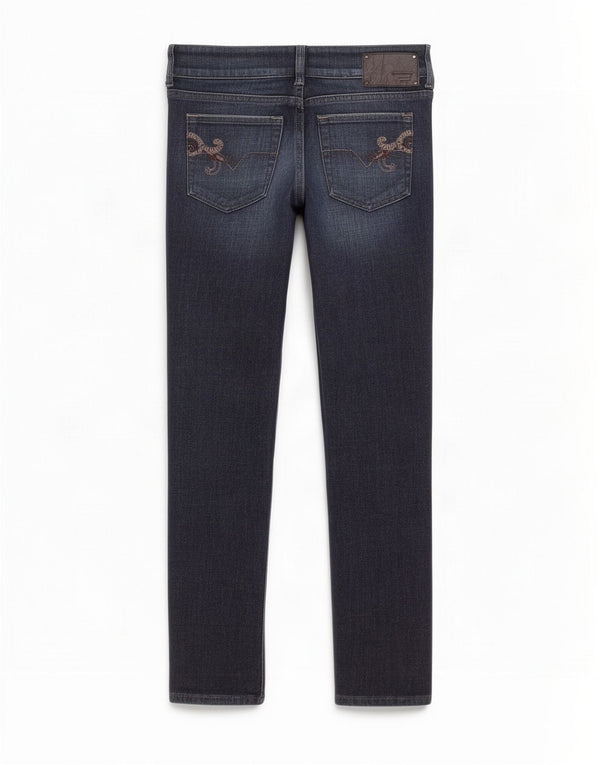 Diesel Vaqueros Cortos De Cintura Baja Para Mujer W27 L25 Algodón Azul Marino