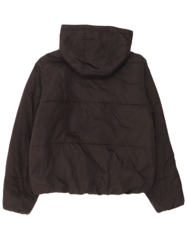 Marks & Spencer Chaqueta acolchada con capucha para mujer UK 40 Mediana Poliéster negro