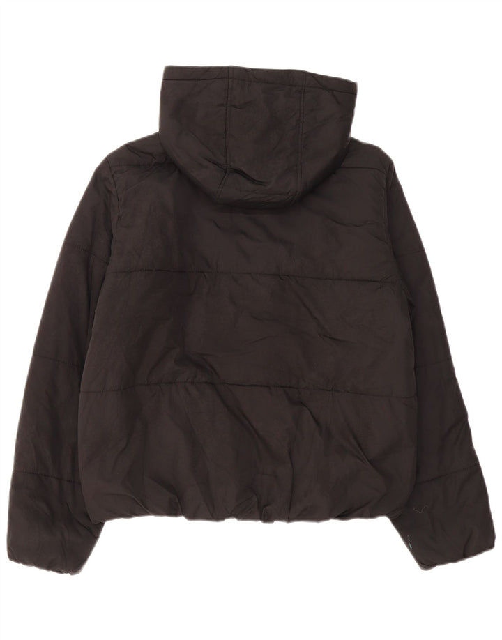 Marks & Spencer Chaqueta acolchada con capucha para mujer UK 40 Mediana Poliéster negro