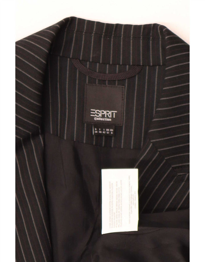 Esprit Traje de 2 piezas para mujer UK 12 Medium W30 L30 Negro a rayas