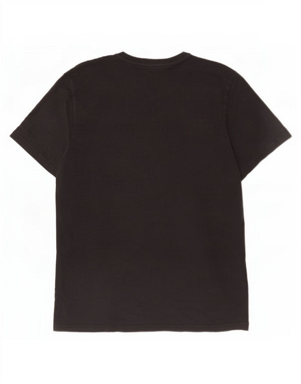 Jack Wills Camiseta gráfica de ajuste clásico para hombre Top mediano de algodón negro