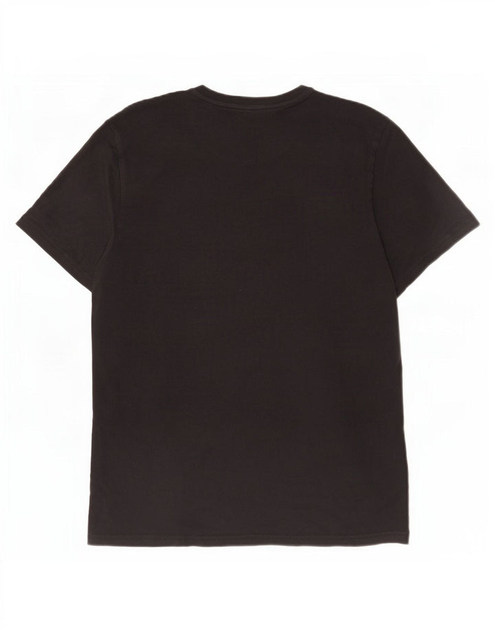 Jack Wills Camiseta gráfica de ajuste clásico para hombre Top mediano de algodón negro