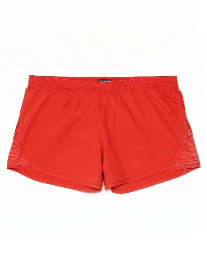 Nike - Pantalones cortos deportivos para mujer, talla 44, poliéster rojo mediano