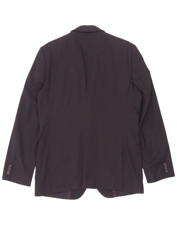 Hugo Boss Chaqueta tipo blazer de 2 botones para hombre UK 50 Large Lana azul marino