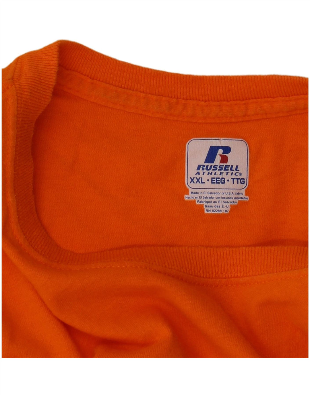 Russell Athletic Camiseta para hombre Top 2XL Naranja