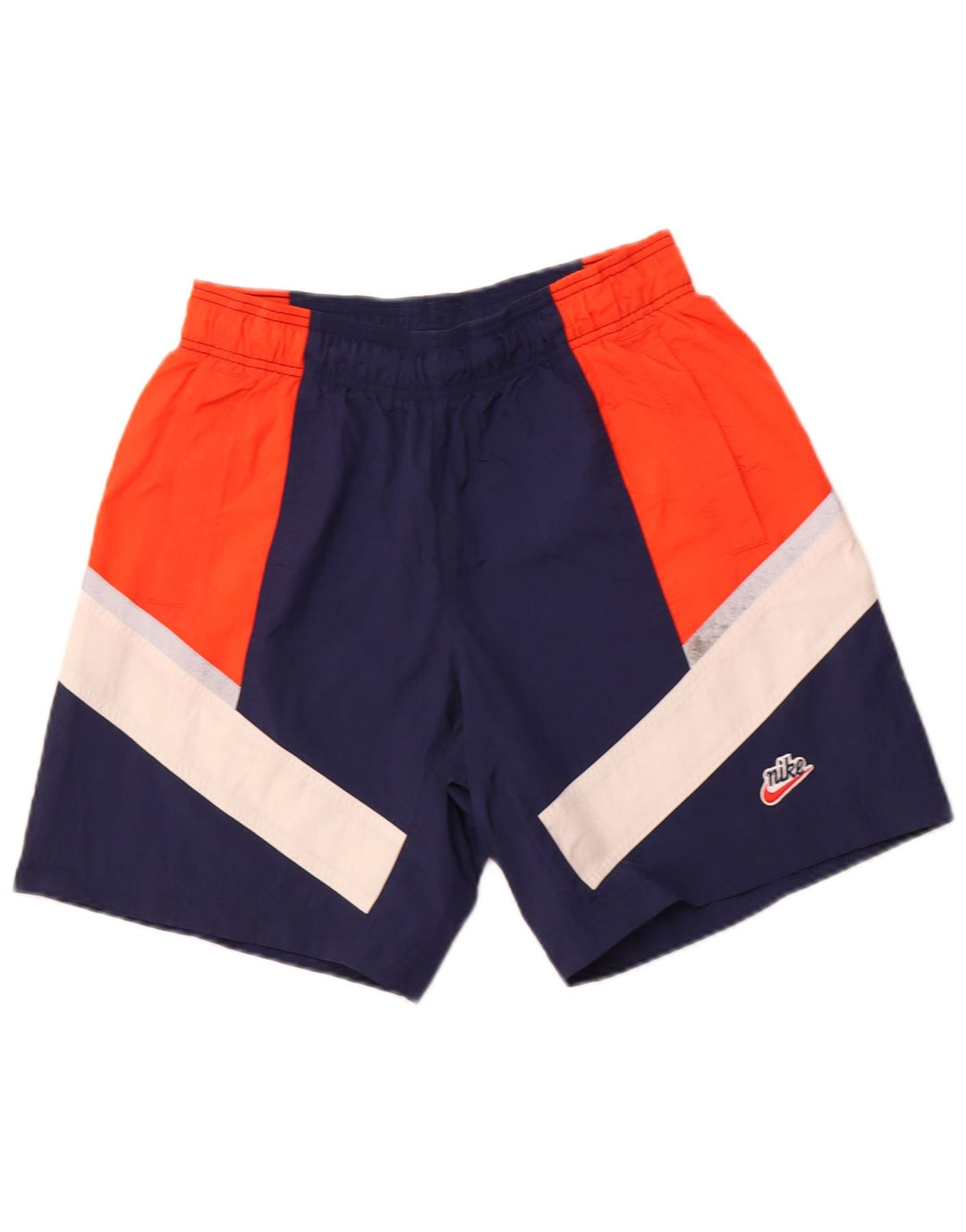 NIKE Shorts deportivos para hombre Poliéster color block azul marino mediano