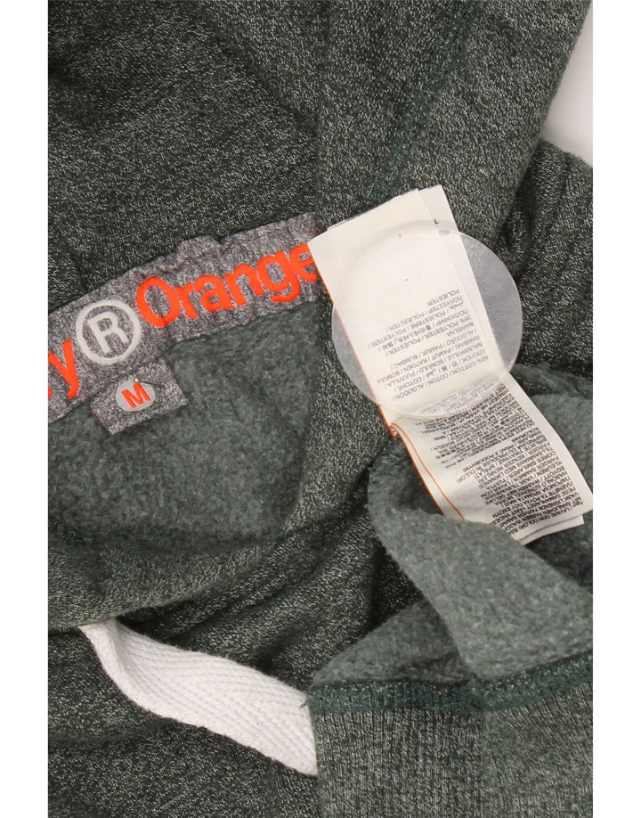 Superdry Hombre Sudadera Con Capucha Jersey De Algodón Moteado Verde Medio