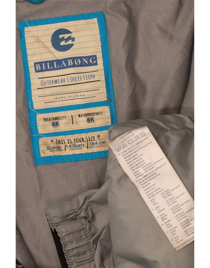 Billabong Chaqueta de esquí con capucha para niños 13-14 años XL Patchwork multicolor