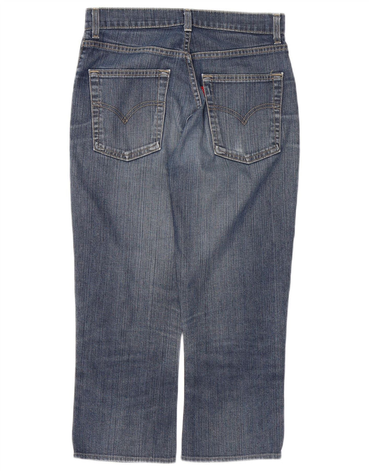 LEVI'S Vaqueros recortados 525 para mujer W28 L23 Algodón azul