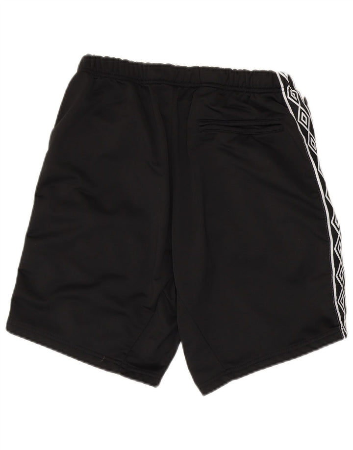 Umbro Mens Graphic Sport Shorts Grande Poliéster Negro