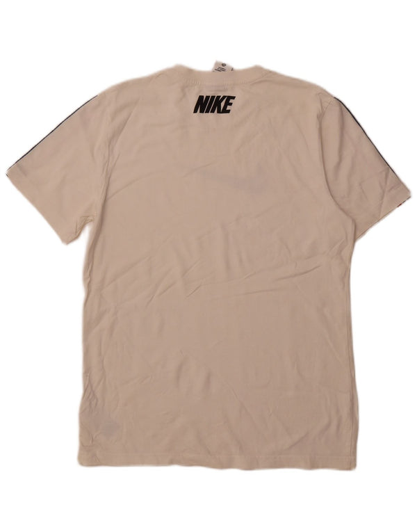 Nike Camiseta gráfica para hombre Top mediano de algodón blanco