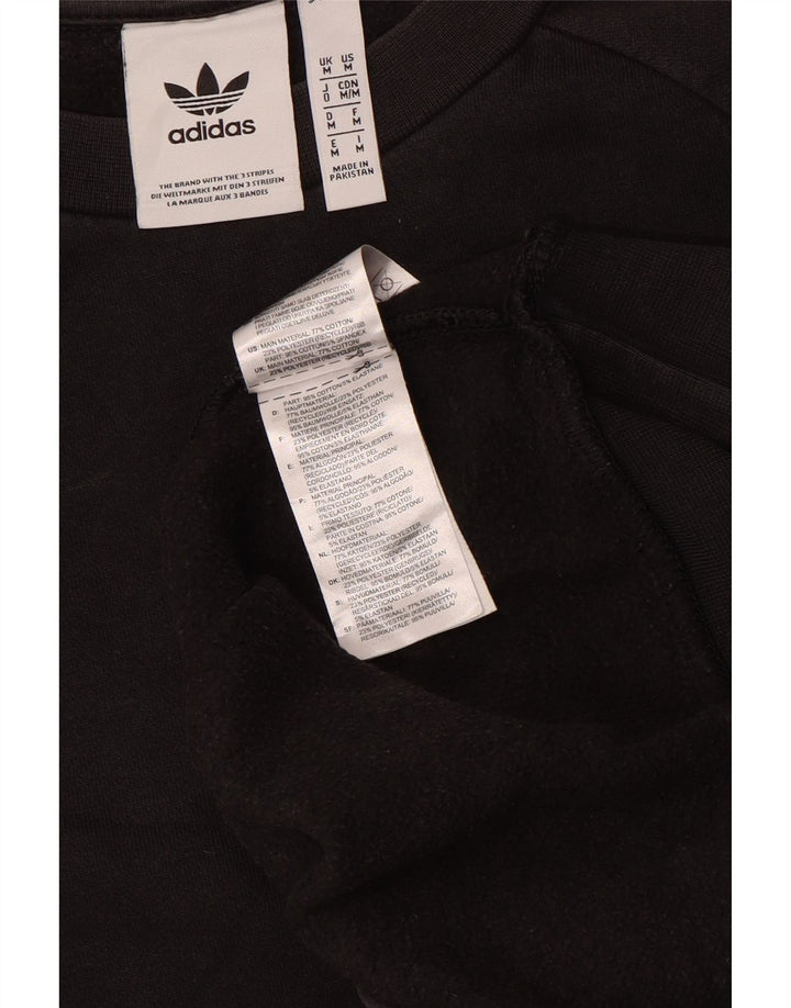 Adidas Hombre Sudadera Jumper Medium Negro Algodón