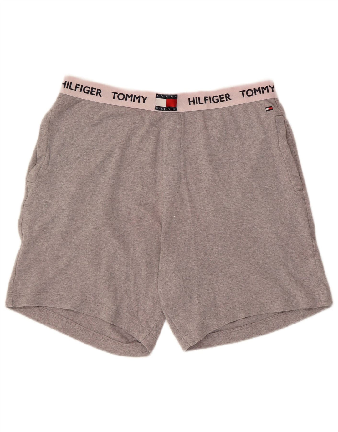 Tommy Hilfiger Shorts deportivos con gráficos para hombre de algodón gris medio