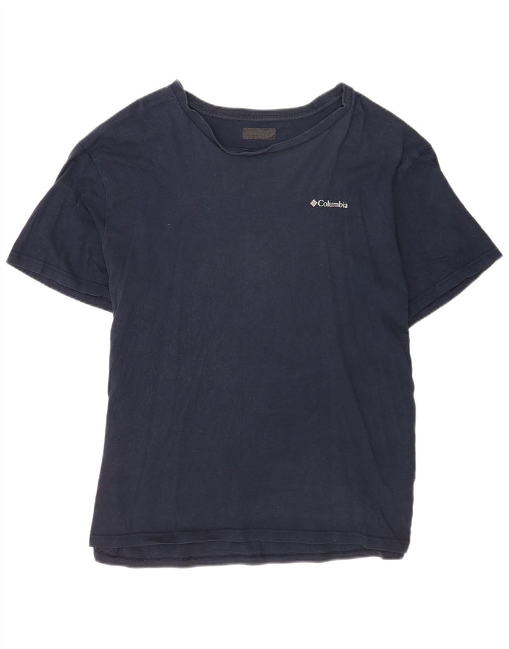 Columbia Camiseta gráfica para hombre Top grande azul marino