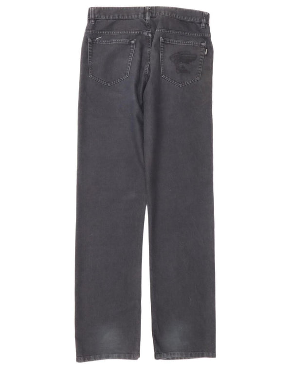 Versace Vaqueros rectos para hombre W34 L34 Algodón gris