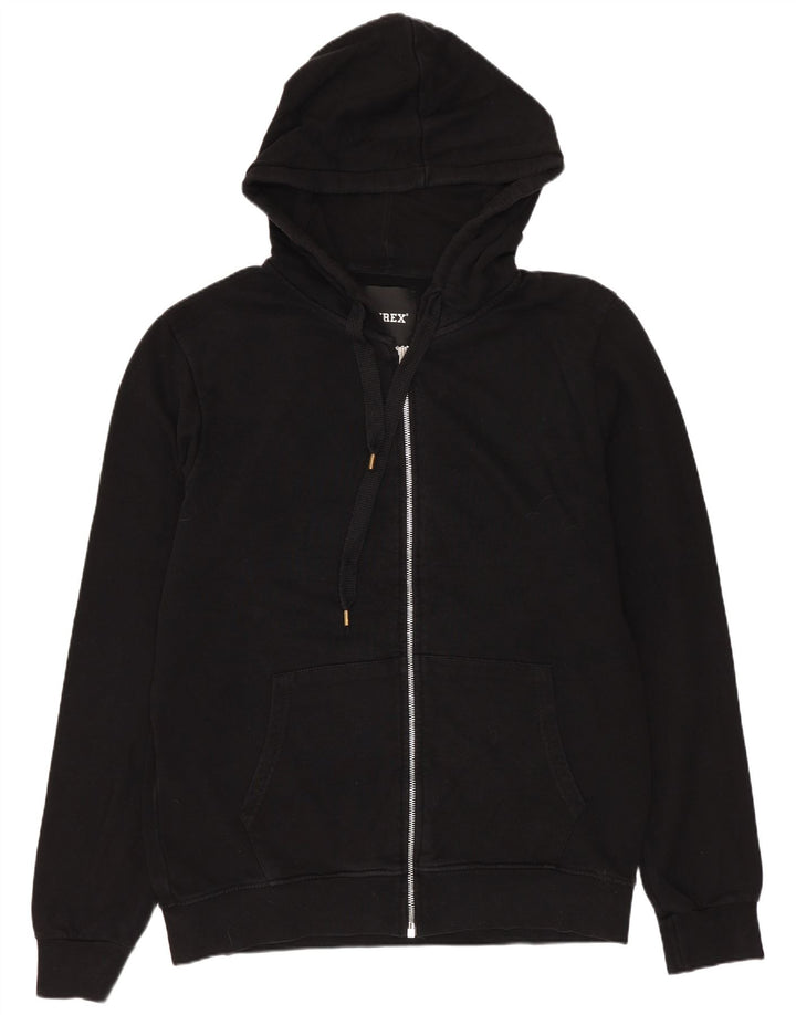 Pyrex Sudadera con capucha y cremallera gráfica para hombre XL Algodón negro