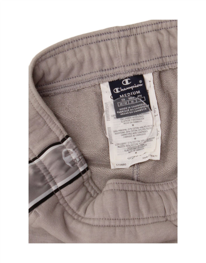 Champion Shorts deportivos con gráficos para hombre de algodón gris medio
