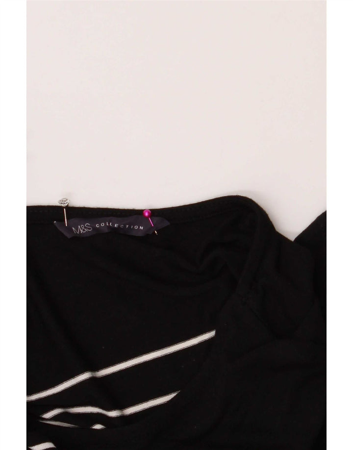 Marks & Spencer Vestido tubo para mujer UK 44 Mediano Rayas negras
