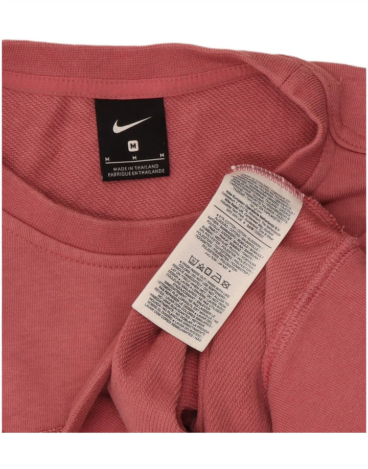 Nike - Sudadera extragrande con estampado gráfico para mujer, talla 40, color rosa mediano