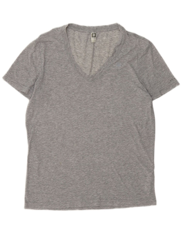 G-Star Hombre Camiseta Top Algodón Moteado Gris Medio