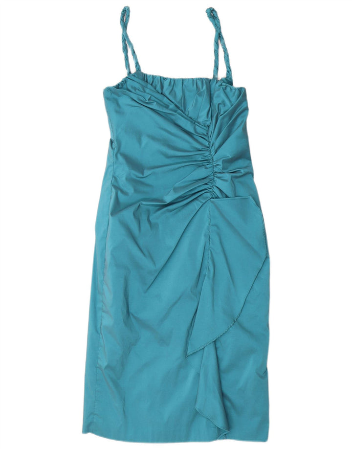 ADRIANNA PAPELL Vestido lencero para mujer US 8 Azul medio Poliéster