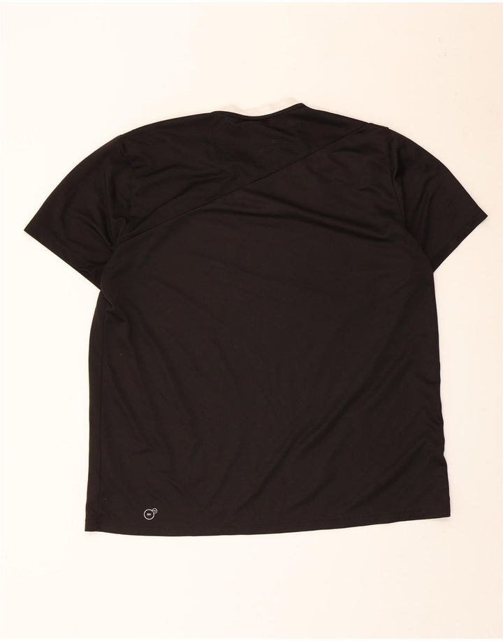 Puma Camiseta para hombre Top 2XL Negro Colorblock Poliéster