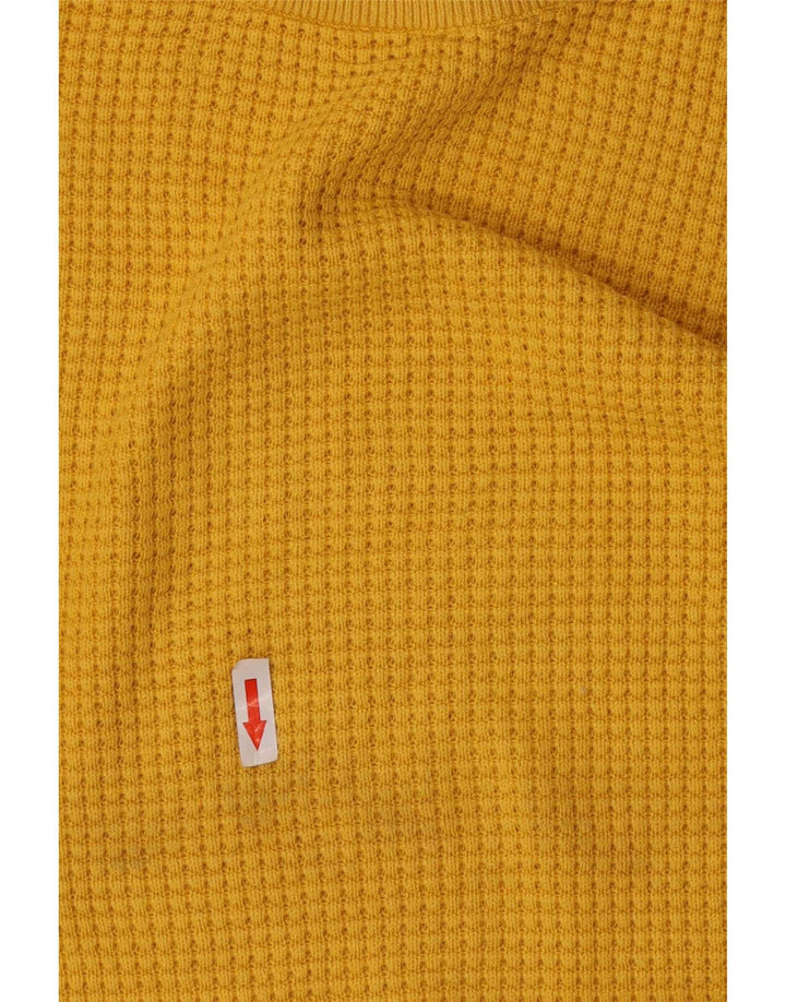Zara Jersey con Cuello Redondo para Niños 9-10 Años Amarillo