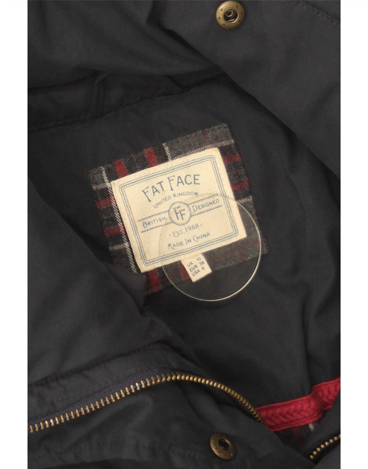 Chaqueta acolchada para mujer Fat Face UK 10 Small Poliéster azul marino