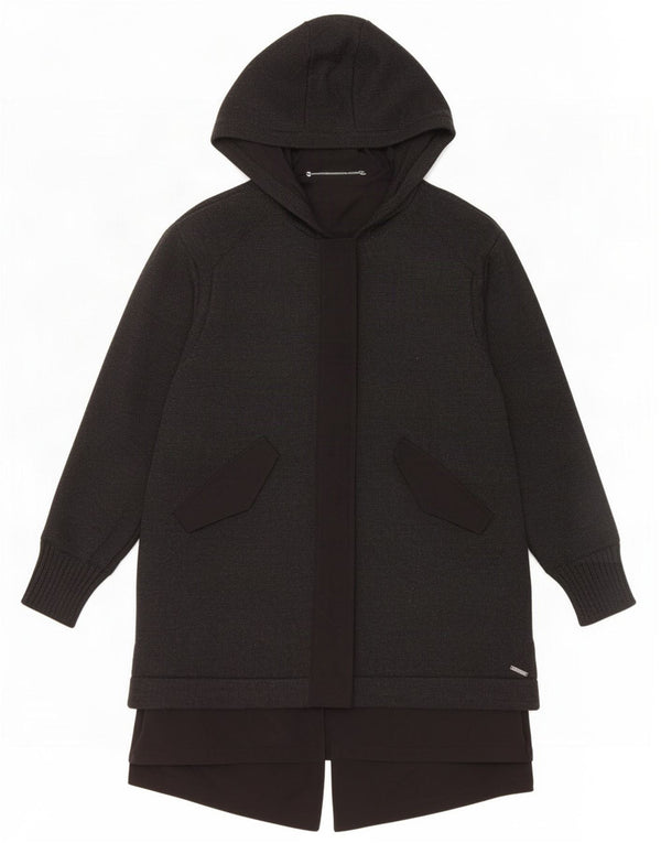 Diesel Cárdigan extragrande con capucha y palangre para mujer UK 10 Small Grey