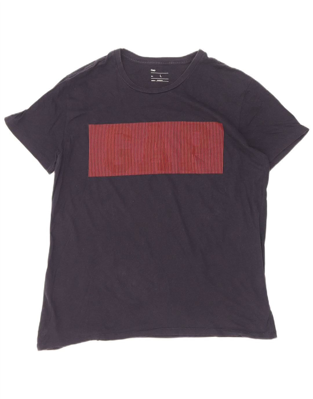 Gap - Camiseta gráfica para hombre, talla grande, algodón azul marino