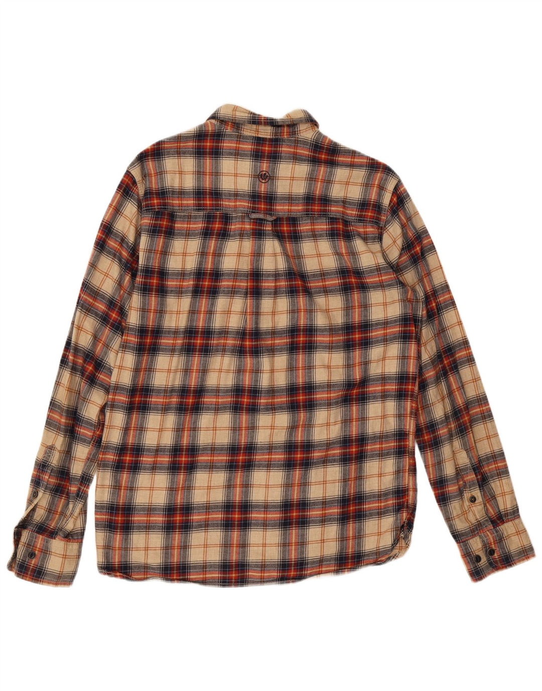 Camisa de franela para hombre de Fat Face Algodón a cuadros beige pequeño