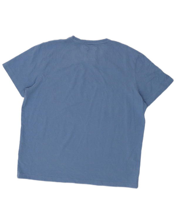 Crew Clothing Camiseta para hombre Top XL Algodón azul