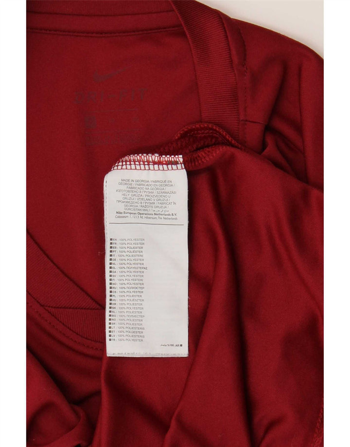 Camiseta Nike Dri Fit para hombre Top XL Poliéster burdeos
