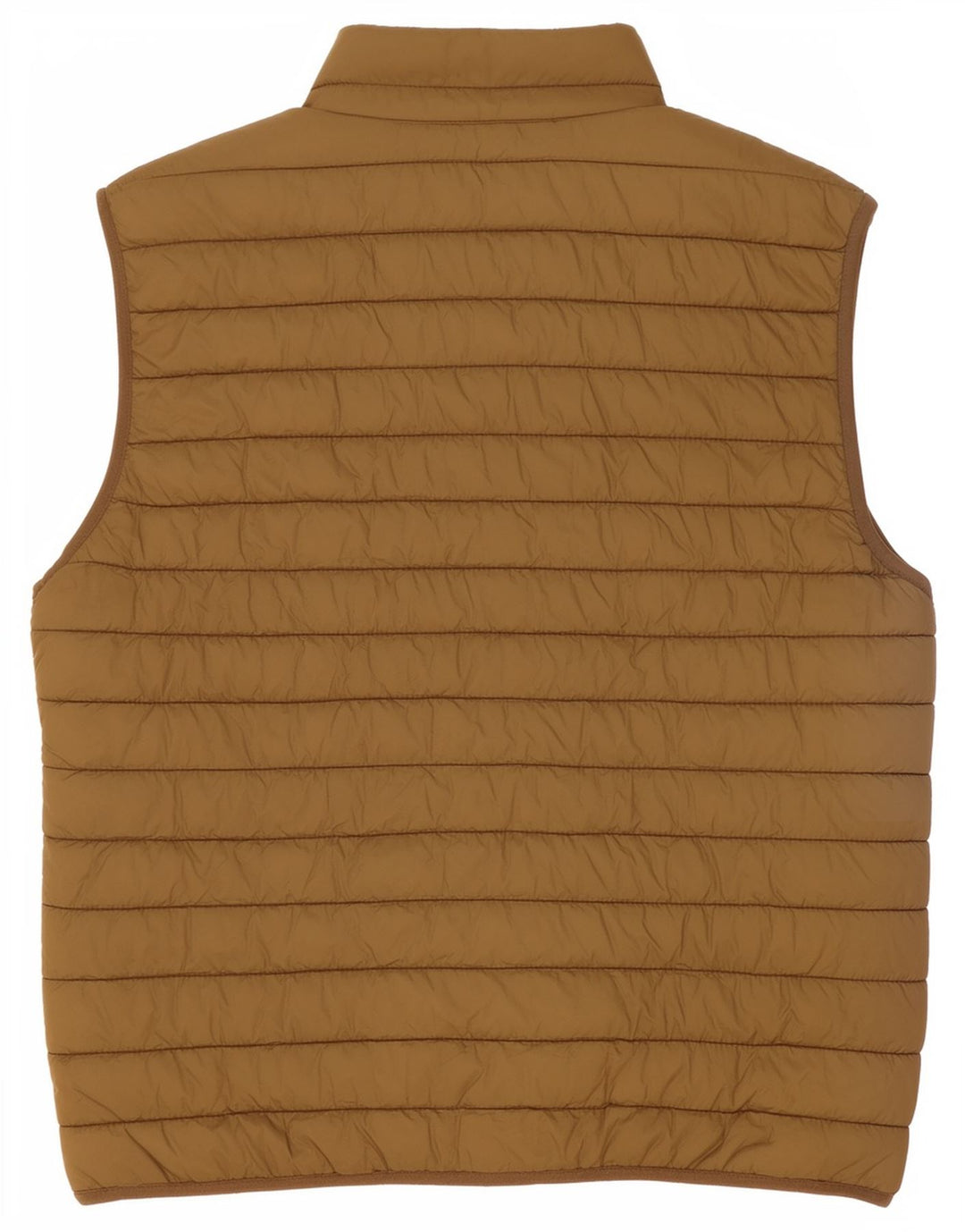 Zara Mens Chaleco Acolchado Reino Unido 40 Grande Caqui Poliéster