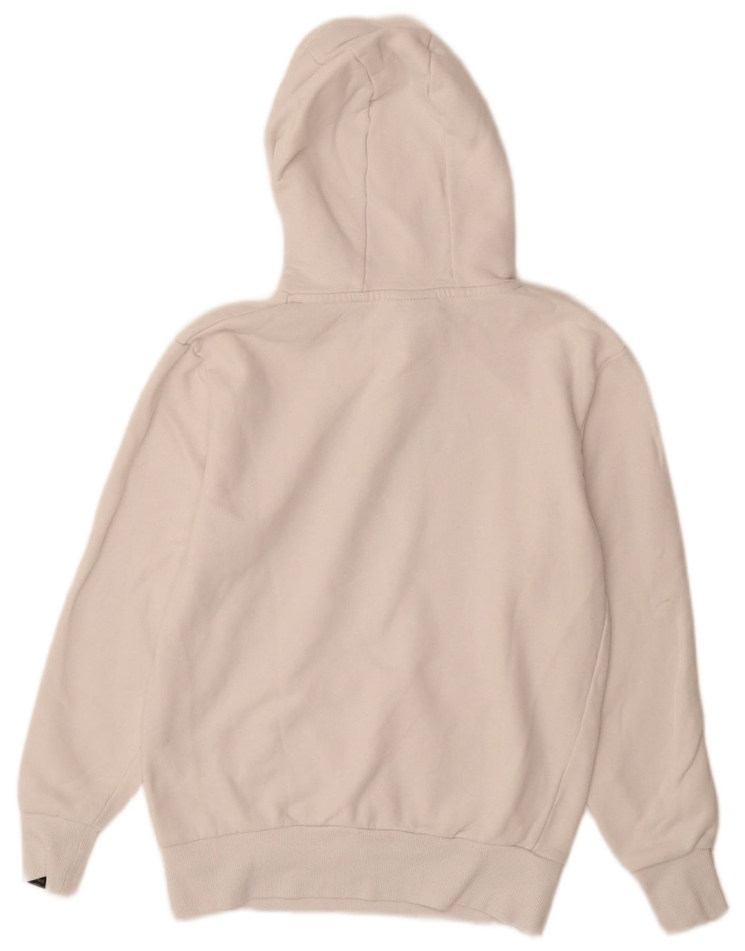 ELLESSE Jersey con capucha gráfica para hombre pequeño de algodón blanco roto