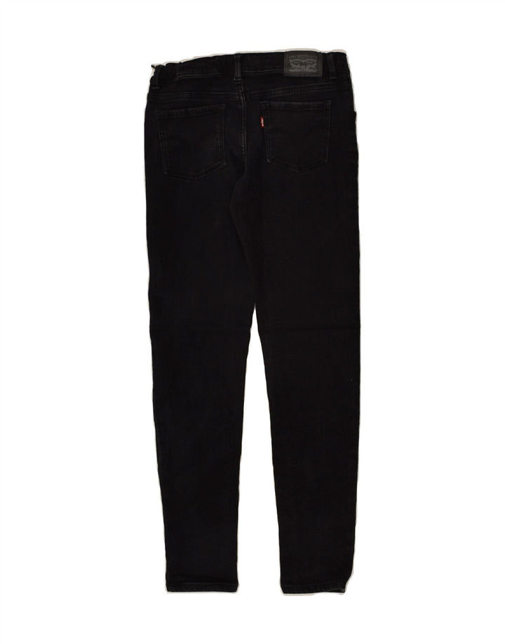 LEVI'S Girls 710 Skinny Jeans 13-14 Years W28 L27 Black Cotton | Vintage Levi's | Thrift | Second-Hand Levi's | Used Clothing | Messina Hembry 