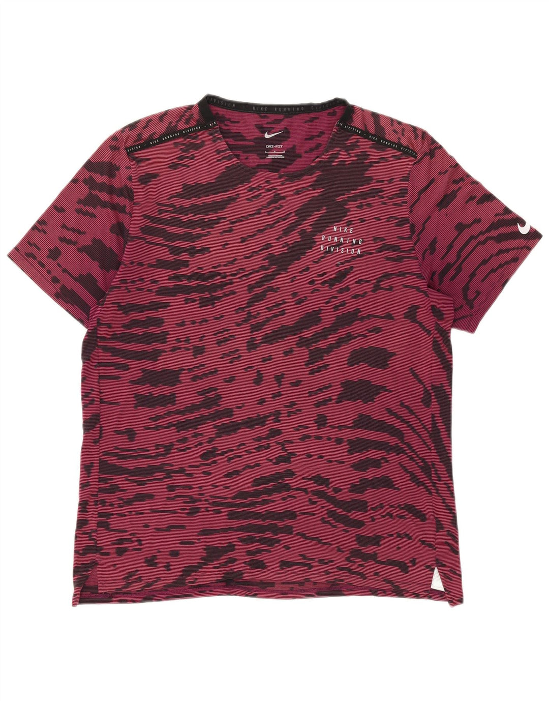 Nike Camiseta Dri Fit para hombre Top grande Borgoña Tie Dye Poliéster