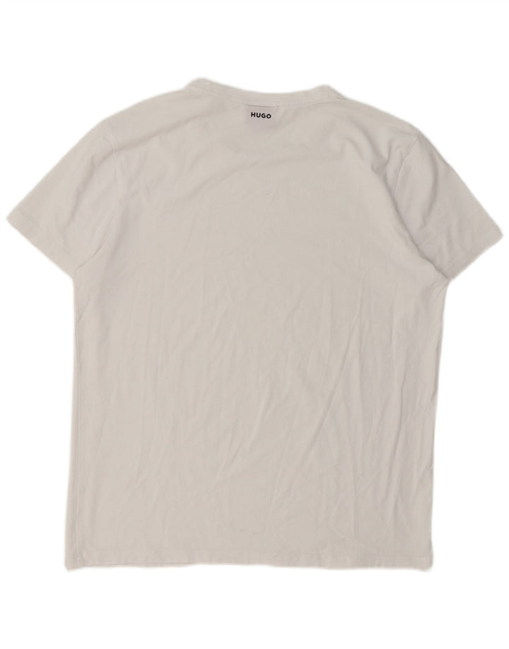 Hugo Boss Hombre Camiseta Top XL Blanco