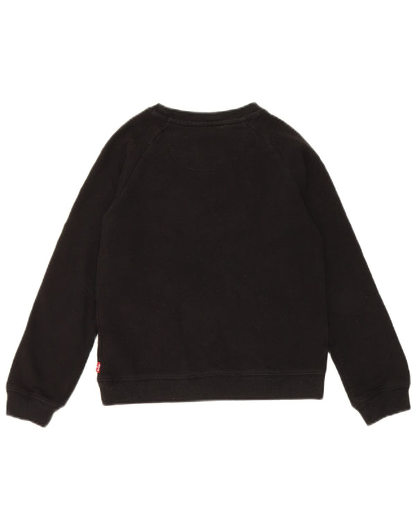 Levi's Sudadera gráfica para niña 7-8 años Negro Algodón con estampado animal