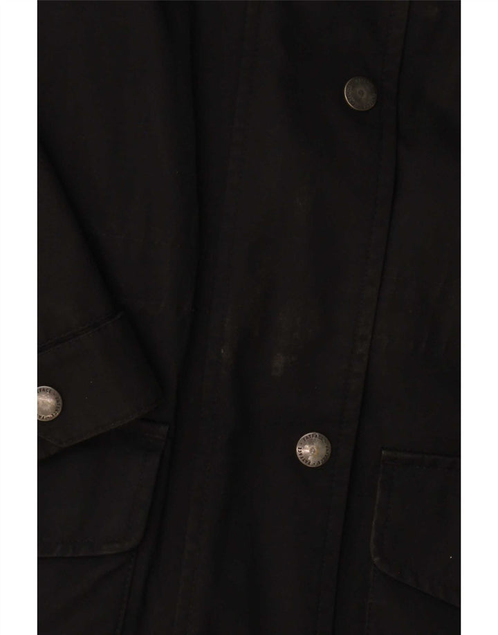 Parka con capucha para mujer Fat Face UK 40 Medium Black Cotton