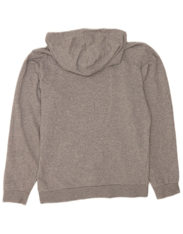 Adidas Hombre Sudadera Con Capucha Gráfica Jersey Pequeño Gris Moteado Algodón Deportes