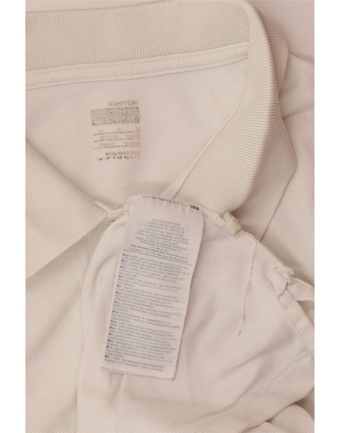 Polo NIKE Hombre Algodón Blanco Mediano