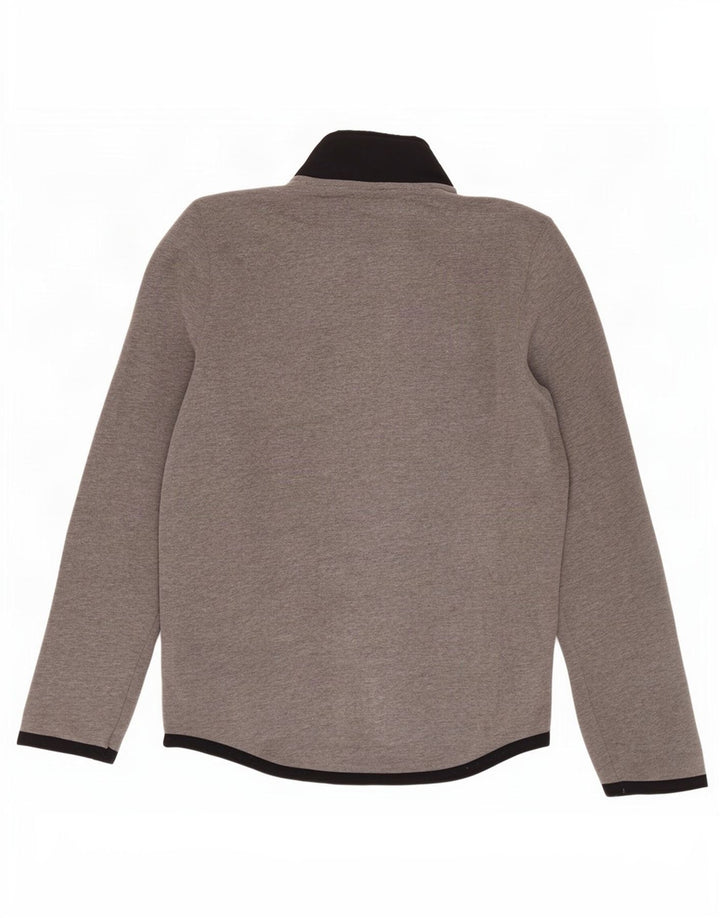 Hollister Hombre Chándal Top Chaqueta De Algodón Color Block Gris Pequeño